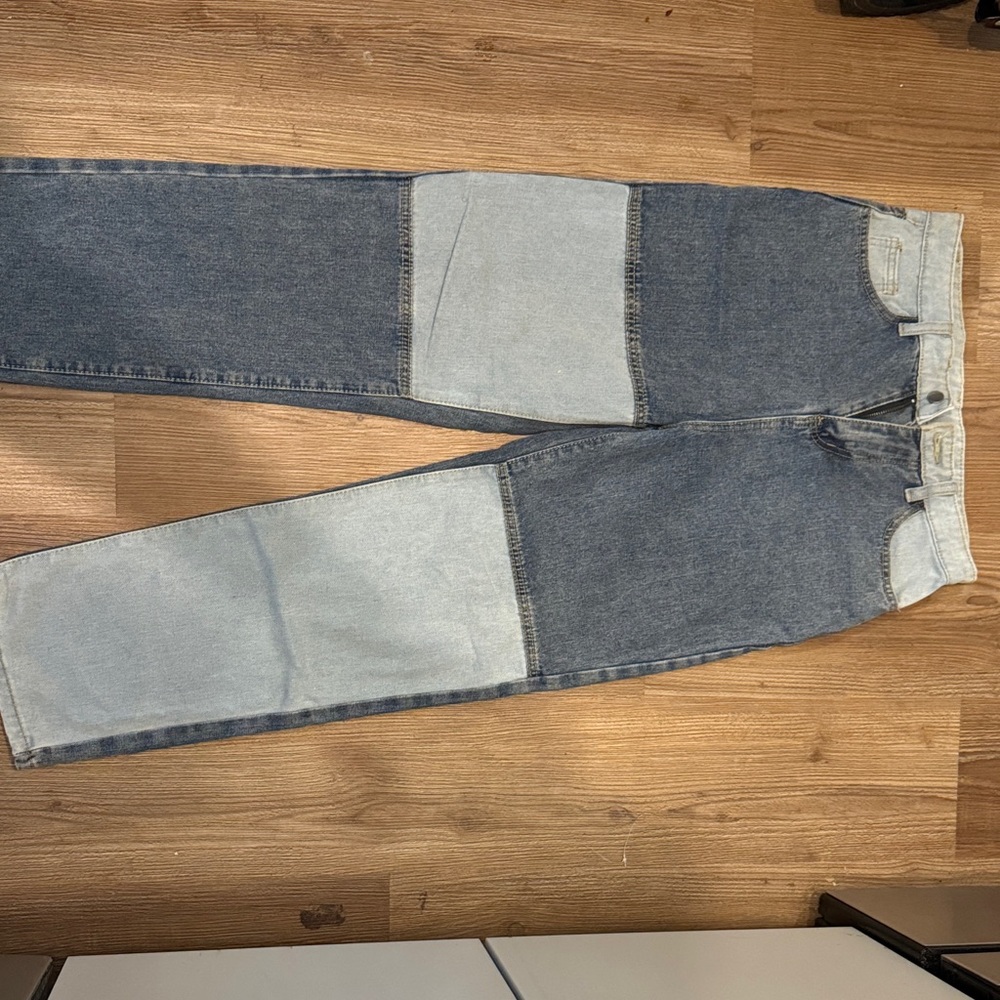 Two-Tone Denim Jeans for Men